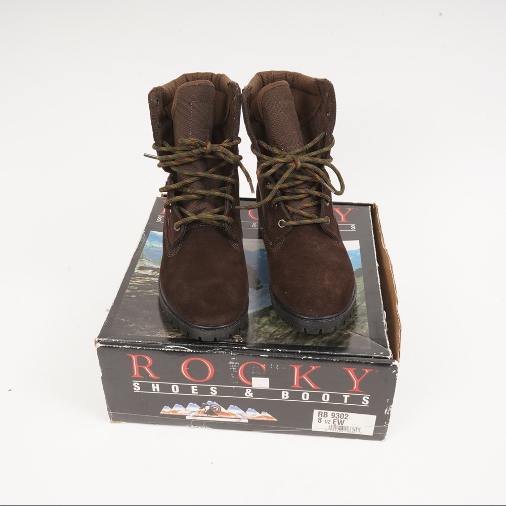 NIB Rocky Shoes & Boots Brown Thinsulate Leather Boots RB9302 8.5 EW - Picture 13 of 14
